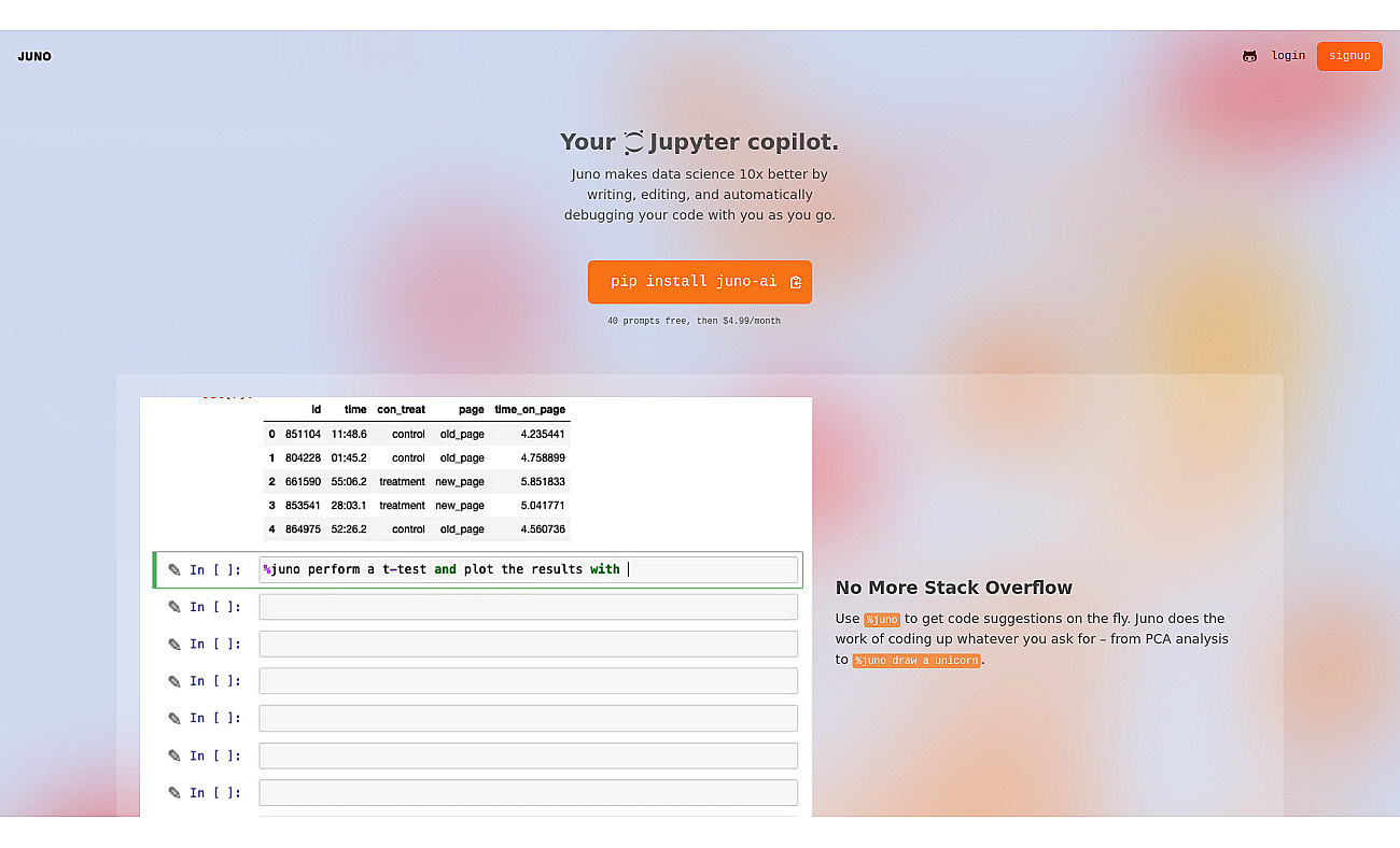 Juno screenshot