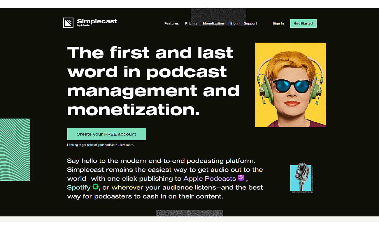 Simplecast screenshot