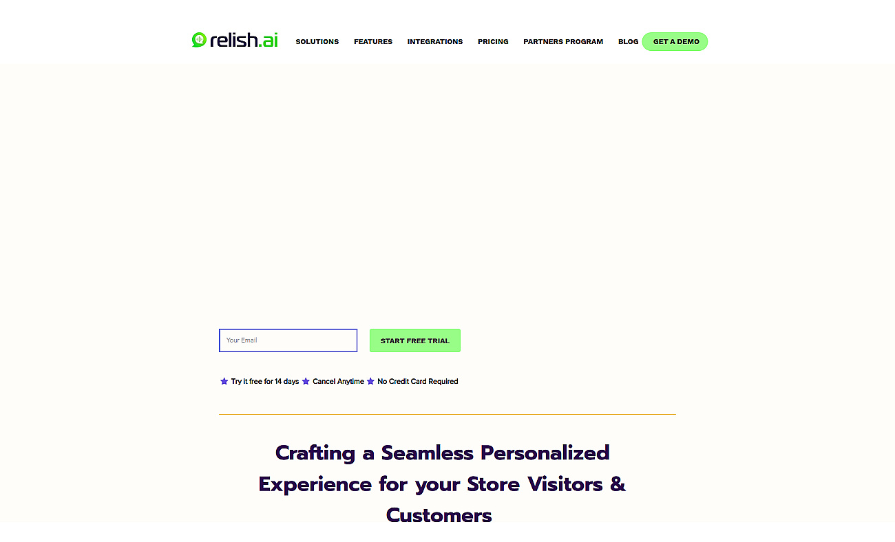 Relish.ai screenshot