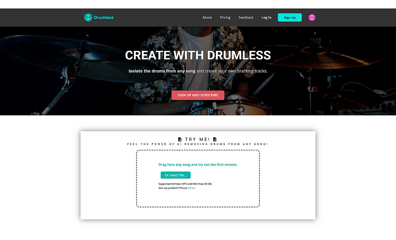 Drumless screenshot