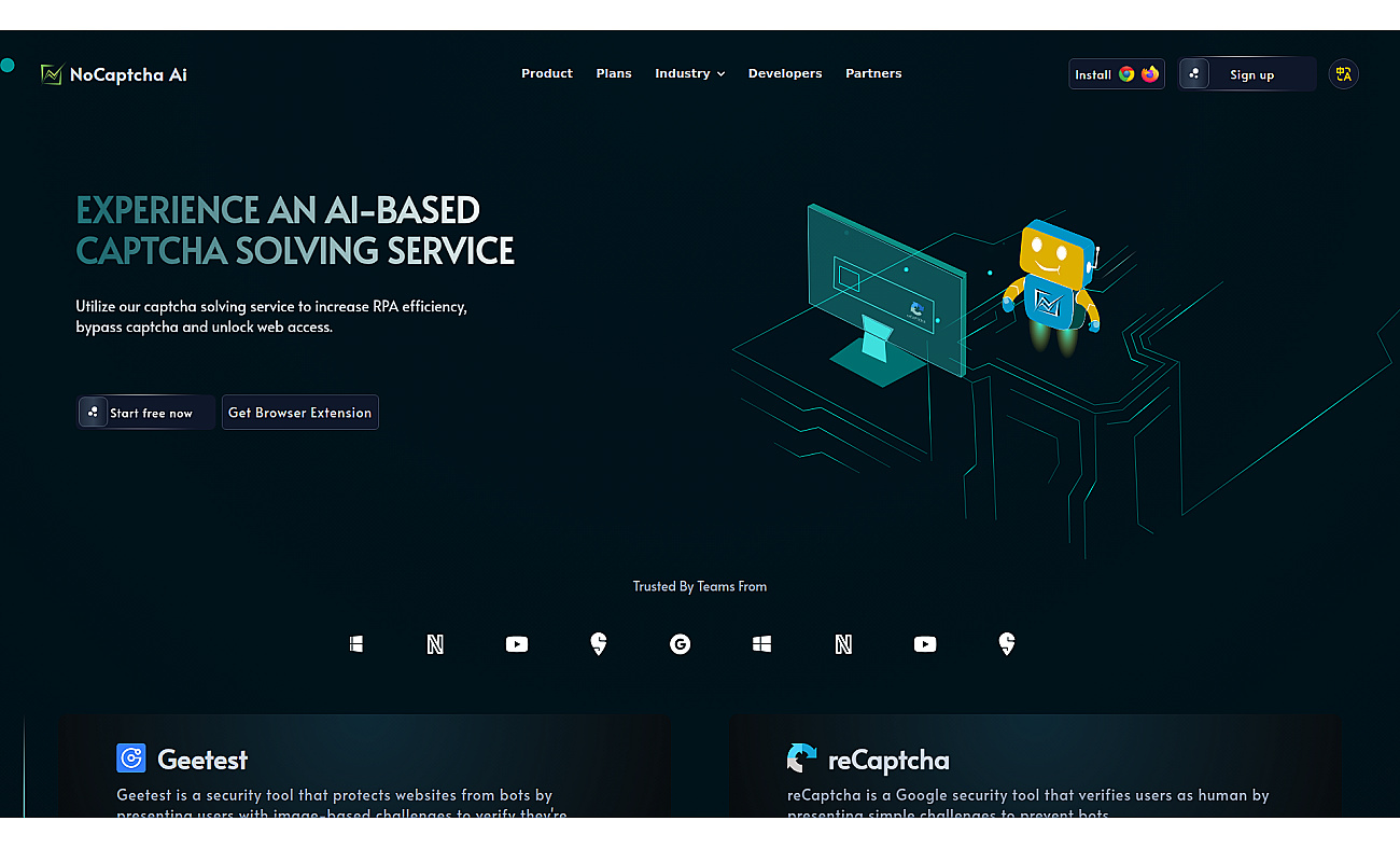 noCaptcha screenshot