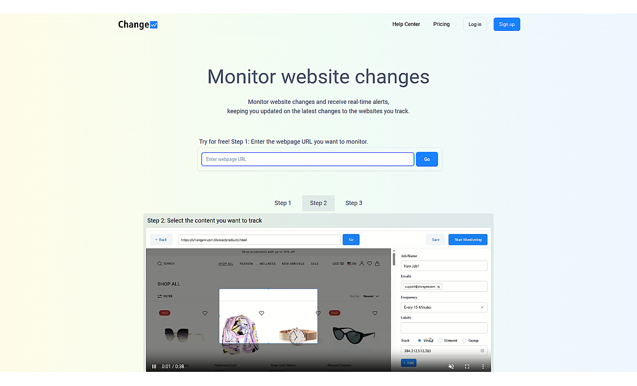 Changew screenshot