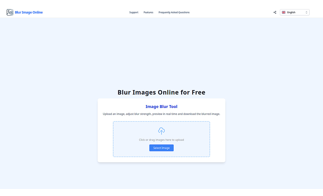 Blur Image Online screenshot