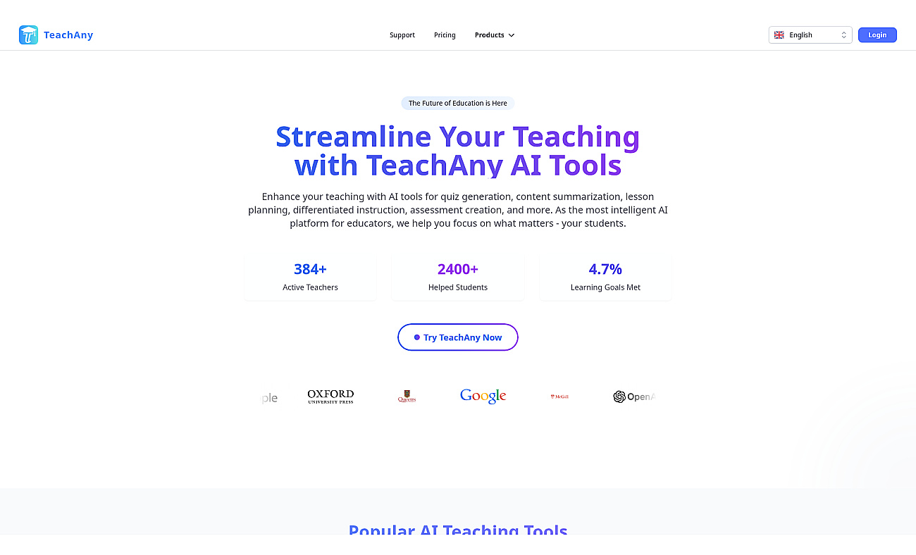 TeachAny screenshot