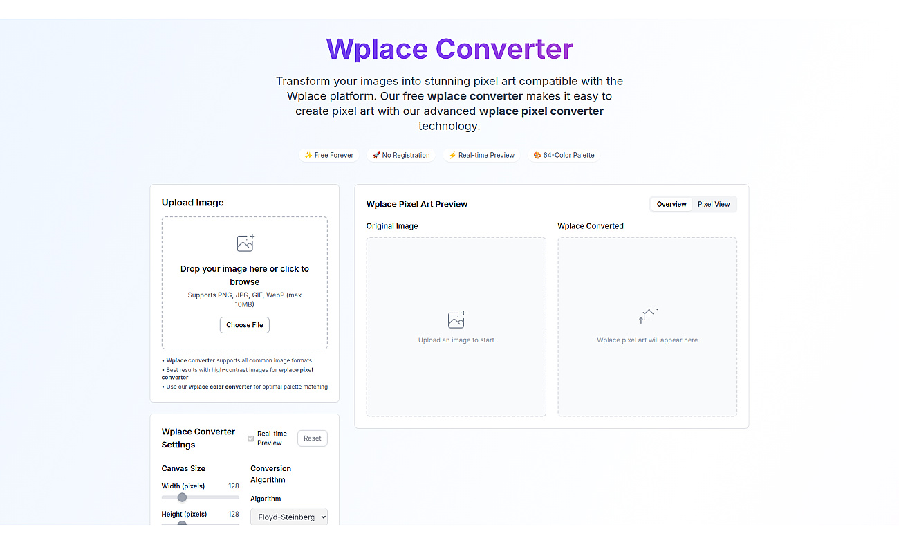 Wplace converter screenshot