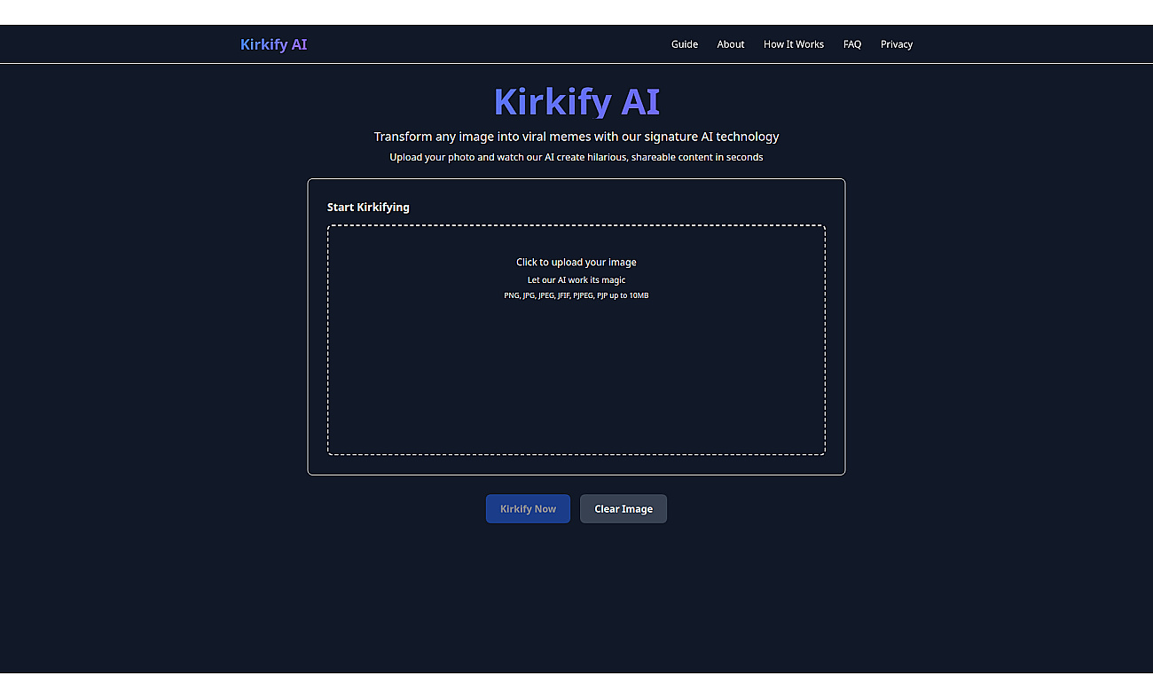 Kirkify AI screenshot