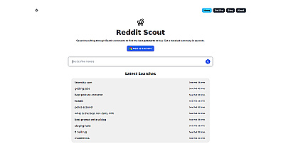 Reddit Scout