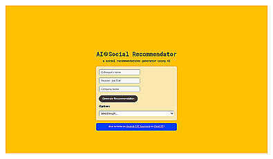 AI Social Recommendator