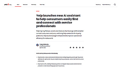 Yelp Assistant