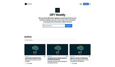 GPT Weekly