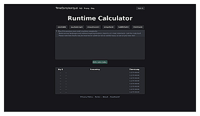 Timecomplexity