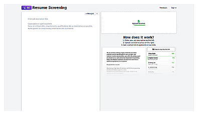 Resume Screening AI