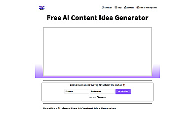 Free AI Content Idea Generator