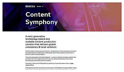 Content Generation Engine By Dentsu