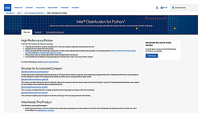 Intel® Distribution For Python