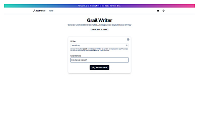 Grail Writer