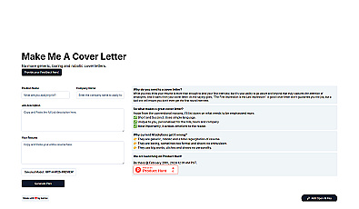 Make Me A Cover Letter