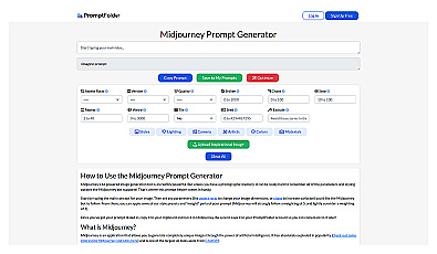 MidJourney Prompt Tool