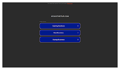 My AI Startup