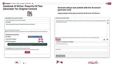 Sassbook AI Writer