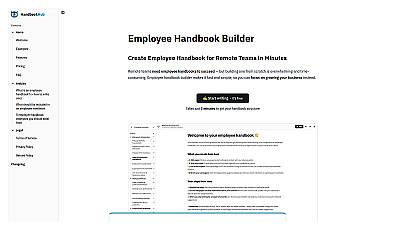 HandbookHub employee handbook builder